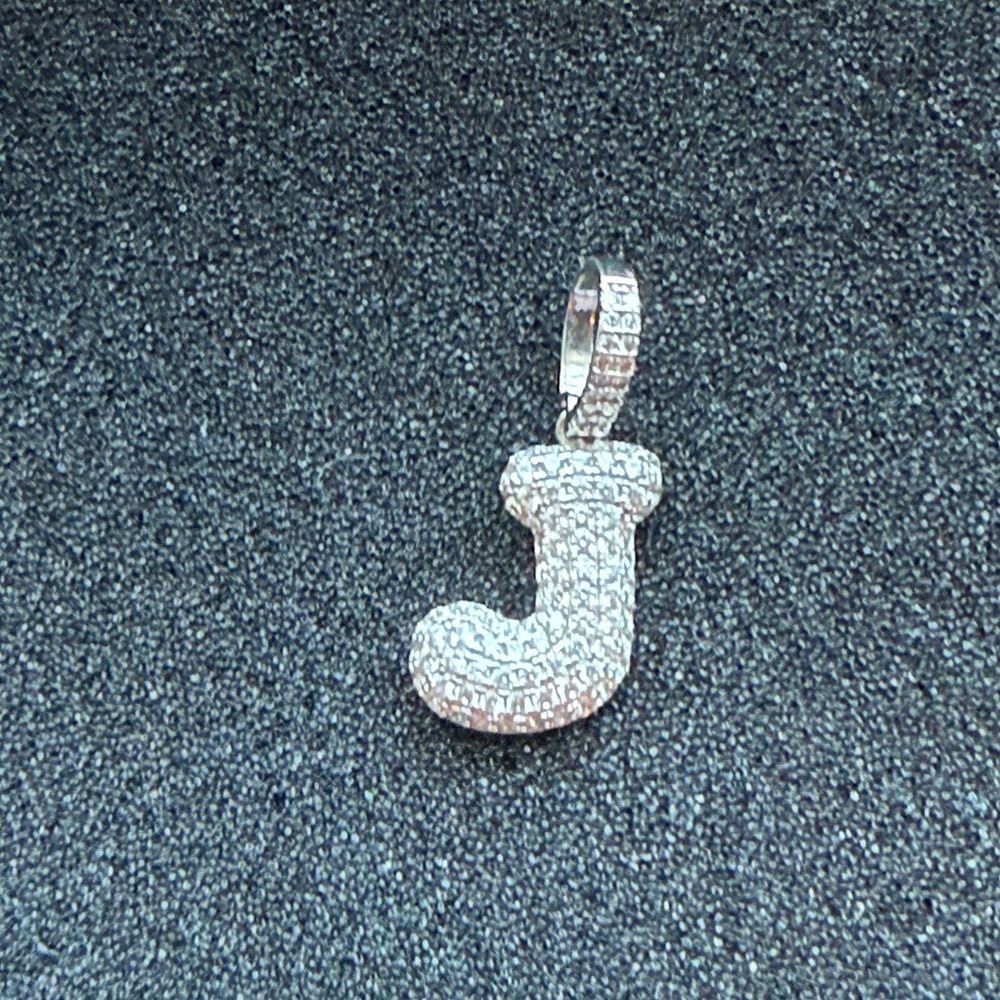 Elegant Silver Initial Pendant
